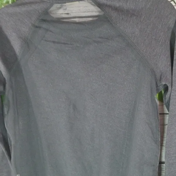 Hollister glitter sheer see thru back gray blue pullover sweatshirt Small - Image 6