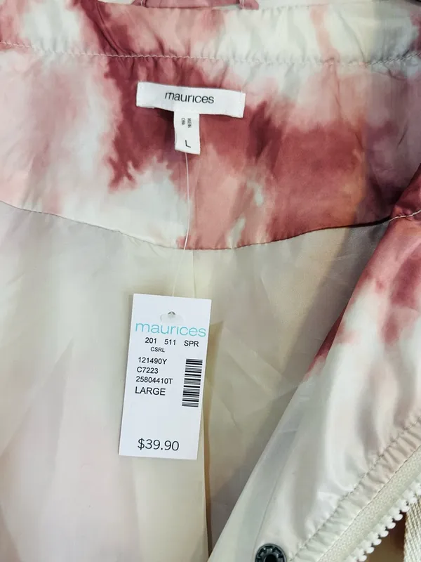 Maurice's Tie-Dye Pink Anorak Jacket with Drawstring Waist - Women - Image 7