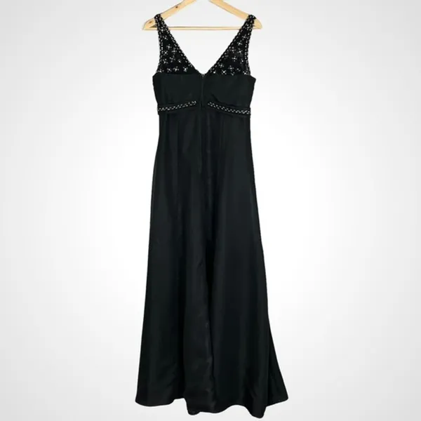 Vintage Dress Witchy Gothic Sleeveless Handmade Sparkle Retro Maxi Unique Retro‎ - Image 3