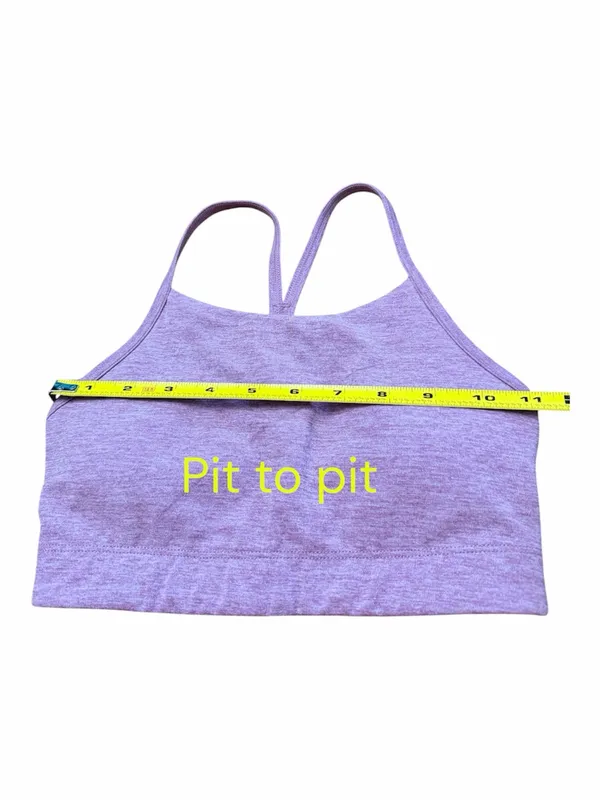 Stori Legend Bra Bralette with Double Straps, Heather Purple, Size 2 - Image 5
