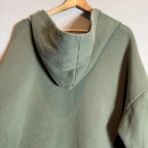 Edikted Nova Oversized Hoodie Full Zip Sweatshirt Womens XS/S Olive Green Lounge - Image 13