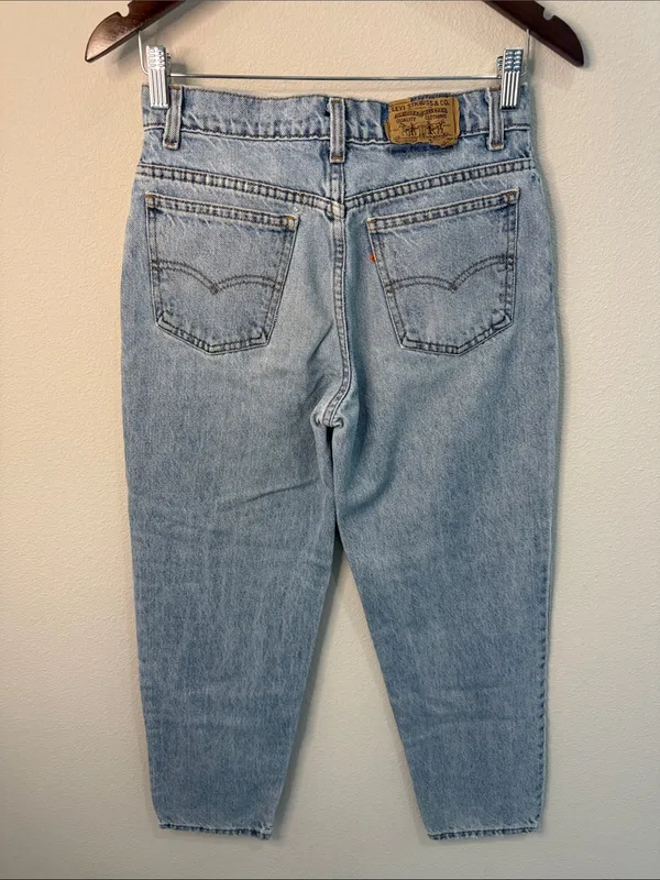 Levis Orange Tab Student Faded Vintage Jeans Made in USA Size 29x28 - Image 3