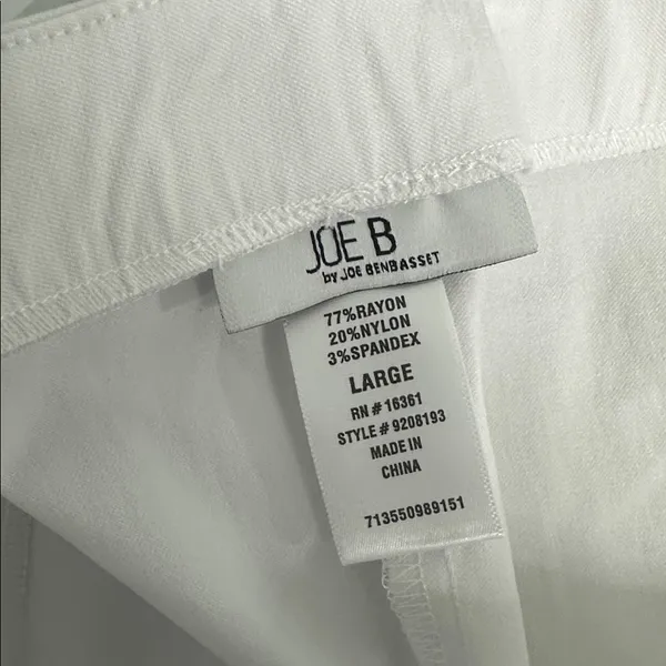 Joe B by Joe Benbassett White Pleated Front Mini Skirt NWT - Image 6