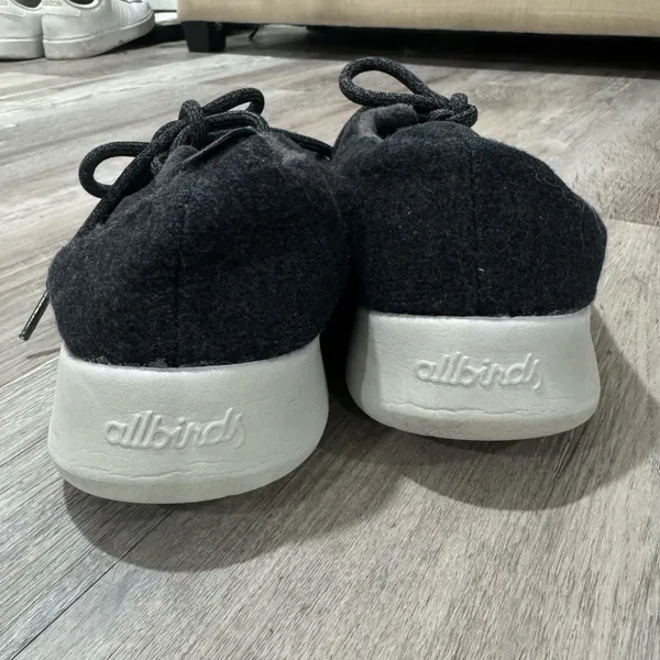 Allbirds Wool Runners Black White Women US 10 Merino‎ Sneakers WR W10 - Image 2