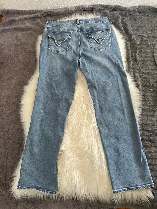 Hudson Women's Mid-Rise Slim Straight Leg Jeans - Image 5