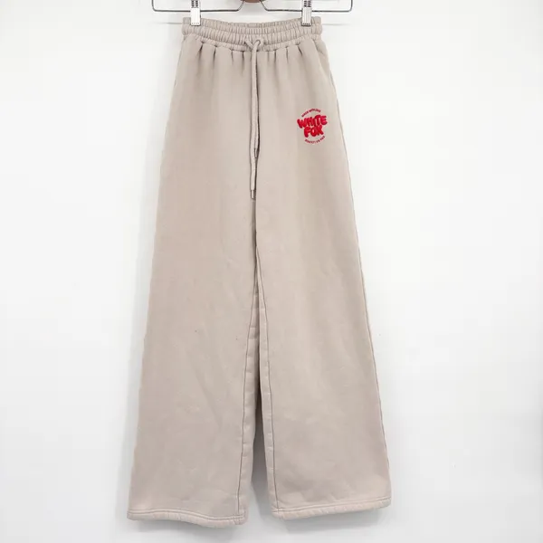 White Fox Womens Moon With Love For You Wide‎ Leg Lounge Sweatpants Size 3XS - Image 3