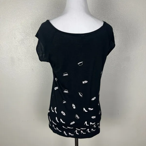 Umsteigen Top Womens M Black‎ Heels Hats Magician Bamboo Organic Cotton T-Shirt - Image 7