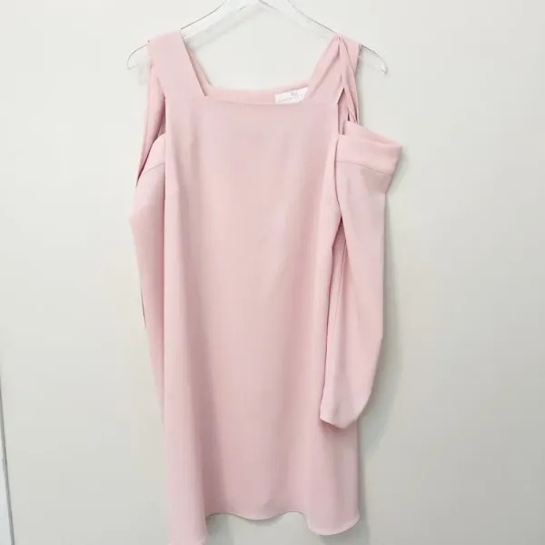 AMANDA UPRICHARD‎ Tie Shoulder Dress Pink - Image 3