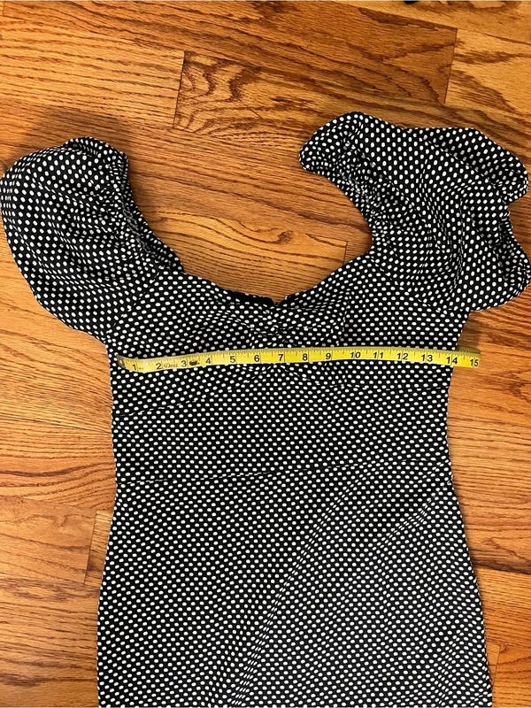 Betsey Johnson Black and White Polka Dot Dress NWT - Image 5