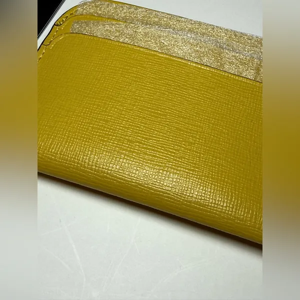 Kate Spade Devin Saffiano Leather Card Holder Tiger’s Eye (Yellow) NWT - Image 4