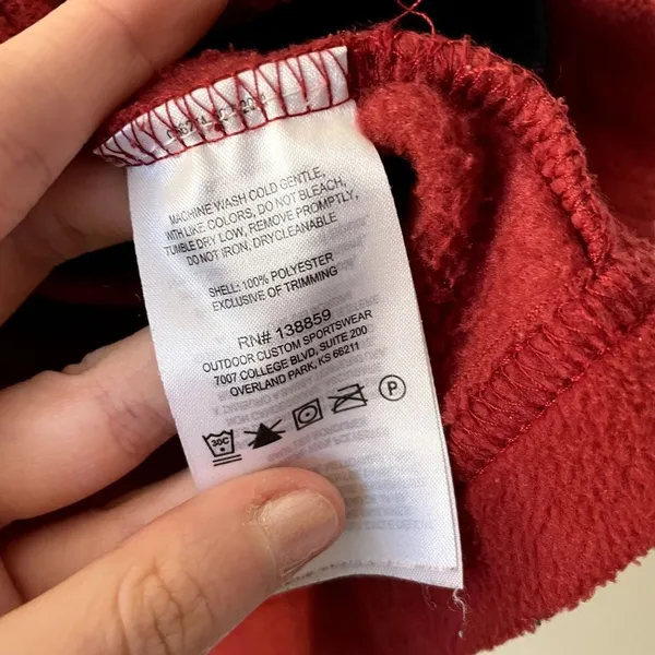 Columbia full zip fleece jacket red pockets warm comfortable athleisure winter - Image 8