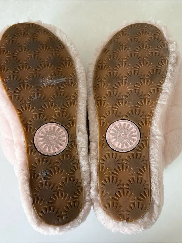 UGG Fluff Yeah Slide Women's Sheepskin Slipper Sandals Light Pink Size 9 - Image 9