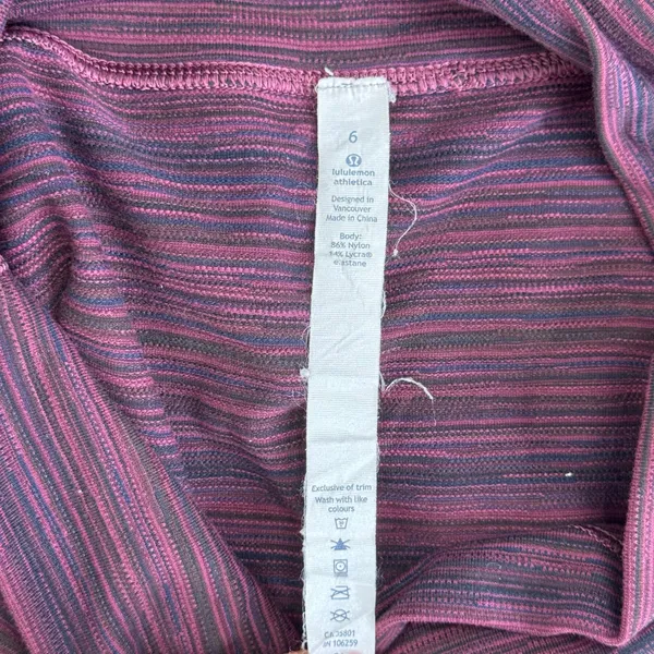 Lululemon Tube And From Skirt Cyber Red Grape Bordeaux Drama Size 6 - Image 4