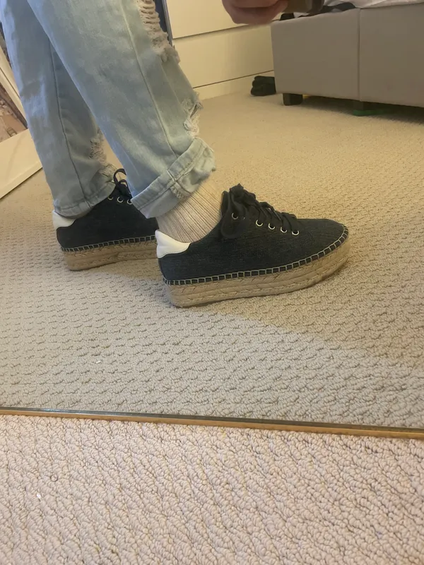 Steve Madden Attitude Denim Platform Espadrille Sneaker - Image 6