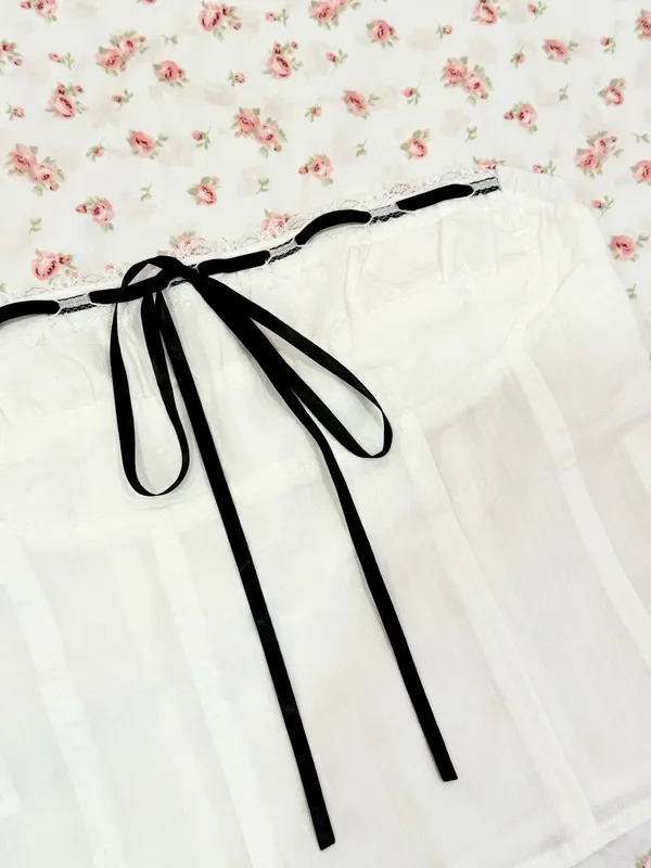 Princess Polly Elkin Strapless Top White - Image 3