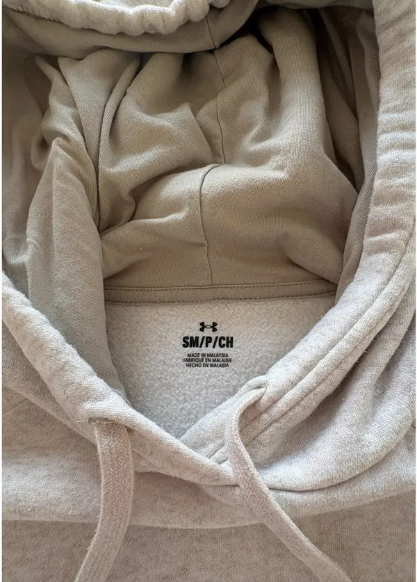 Under Armour Women’s UA Rival Fleece Hoodie Oatmeal - Image 5