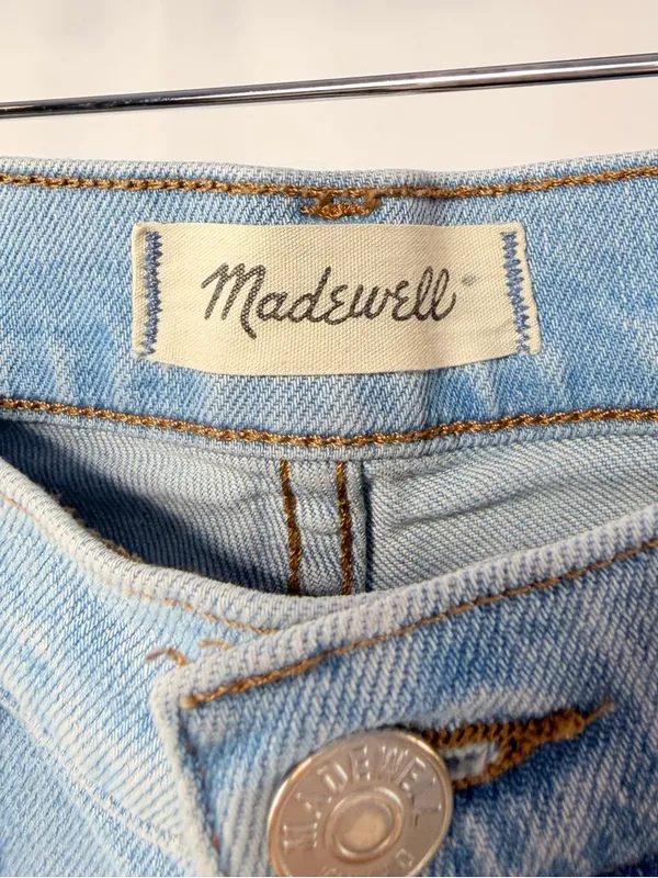 Madewell The‎ Perfect Vintage Straight Jean in Distressed Blue Size 24 - Image 5