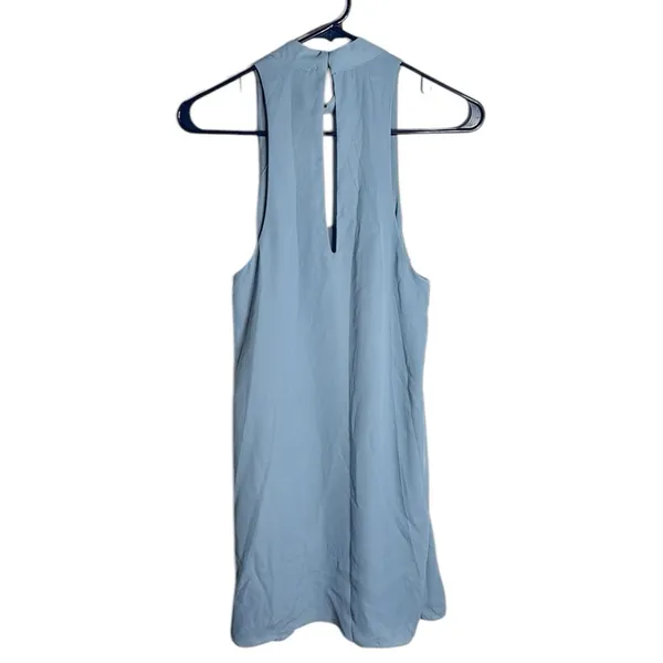 Lulus Groove Thing Light Blue Halter Neck Sleeveless Mini dress size M - Image 3