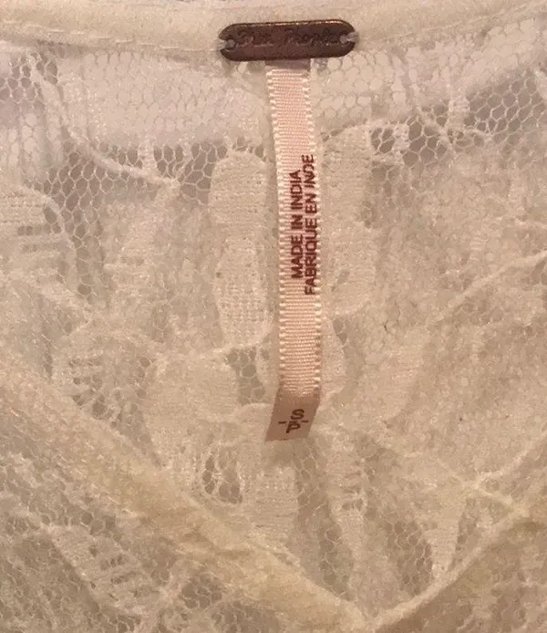 Free people flowy tank top with lace details - Image 3
