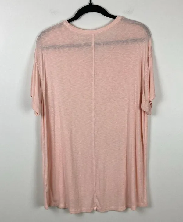 American Eagle Scoop Oversized Boyfriend Tee Shirt Peach Pink Womens Size Medium - Image 5