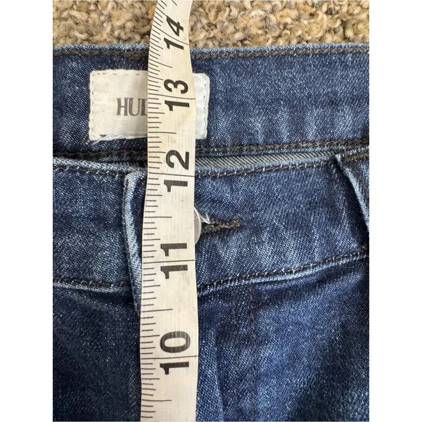 Hudson Heidi High Rise Flare Jeans Womens 32 Blue Dark Wash Denim Casual Fall - Image 4