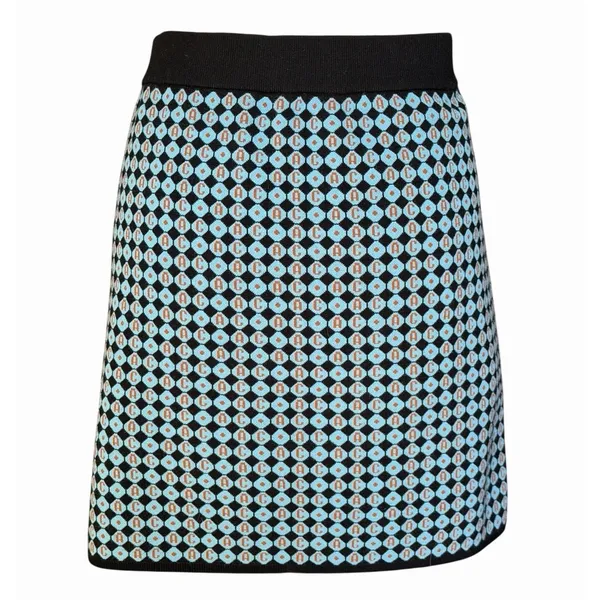 Alexa Chung for Opening Ceremony Blue Black Orange Geometric Print Mini Skirt - Image 7