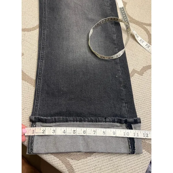 GAP High Rise Stride Fast Stride Black Cuffed Jeans Women’s Size 6 Short - Image 9