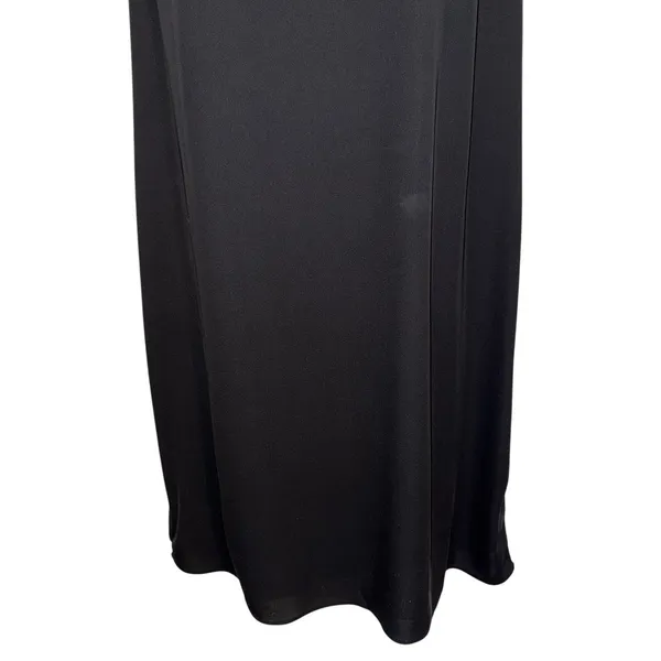 WHITE HOUSE BLACK MARKET‎ Black Sleeveless Choker Neck Shift Dress EUC Size 6 - Image 5