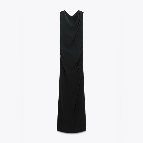NWT Zara Open Back Maxi Evening Dress Size XS/S - Image 7