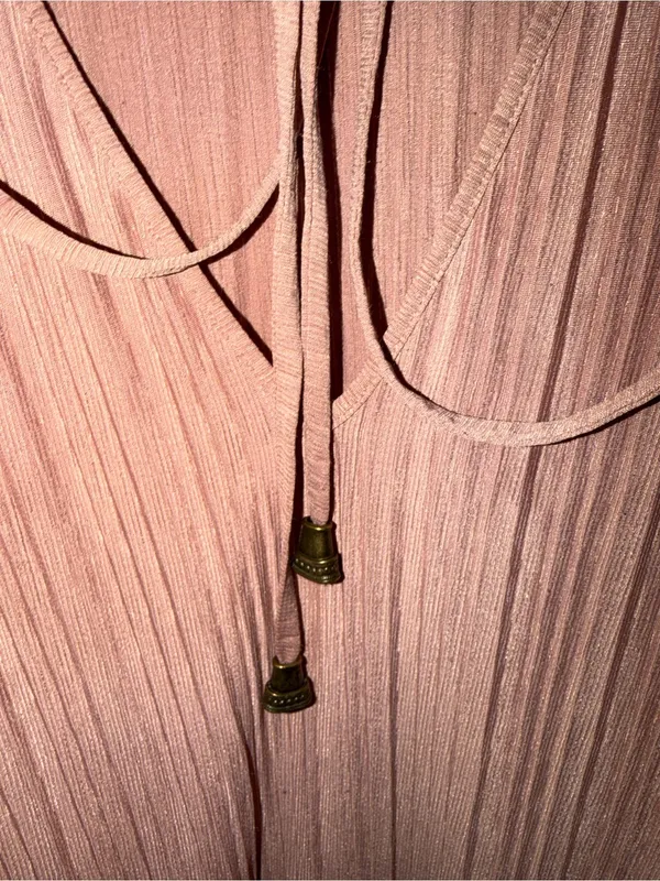 $148 Free People "Can't Help It" Women's Pullover Mini Pink Clay Dress. Sz s - Image 9