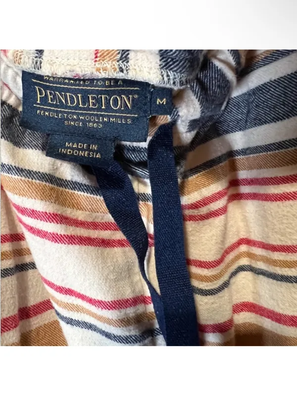 Pendleton Multicolor Striped Relaxed Pants size‎ medium lightweight casual - Image 4