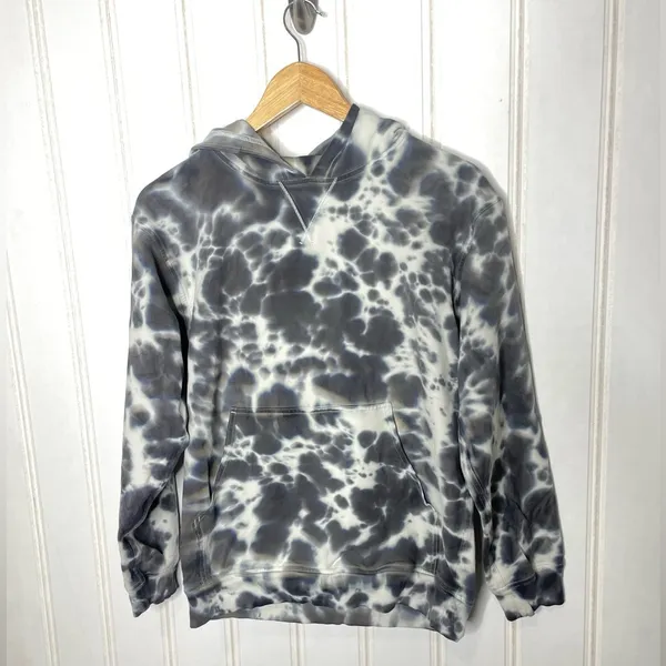 Lululemon All Yours Hoodie Tie Dye Fleece Tie Dye Graphite Grey Size 6 293 - Image 3