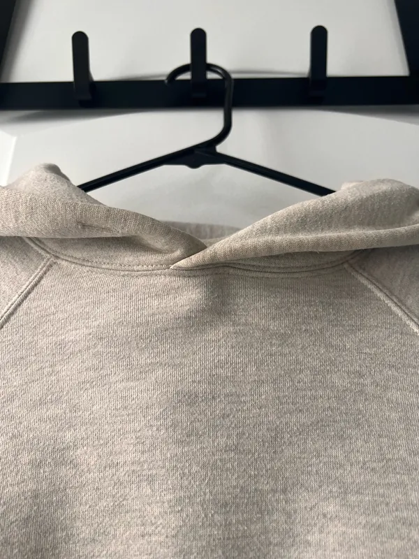 Fear of God Essentials Sweatshirt Hoodie Light Oatmeal XXS - Image 3