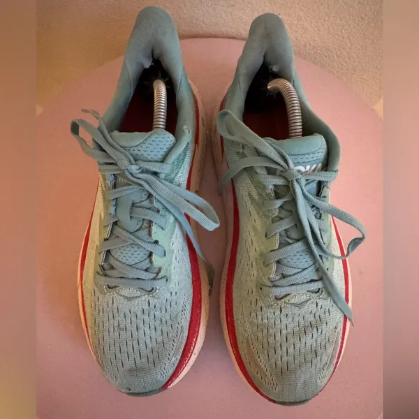 Hoka One One Clifton 8 Teal Women’s size 8 B - Image 3