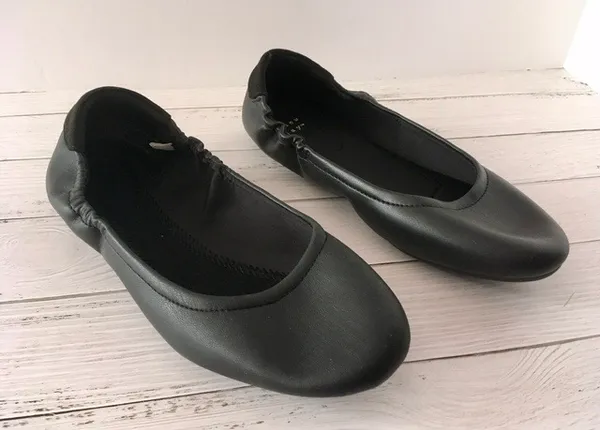 Black Ballet Flats, Size 7 - Image 2