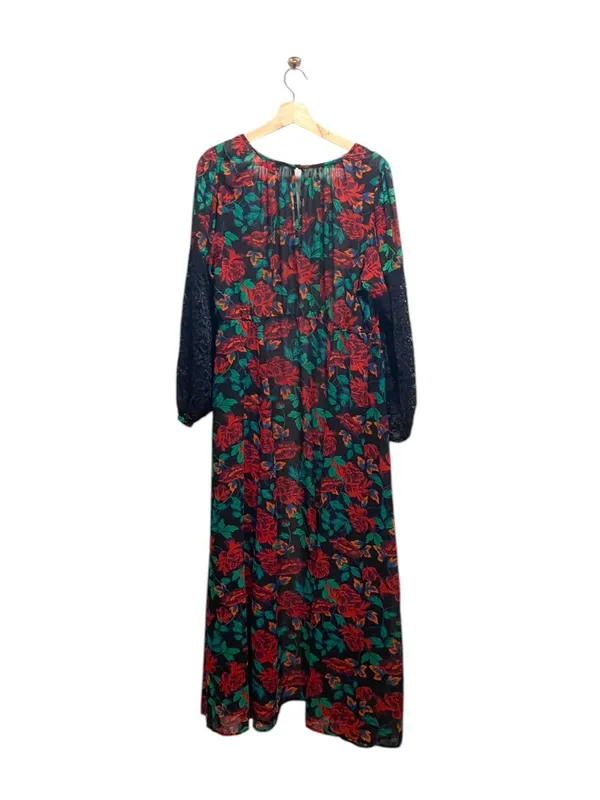 Torrid Long Line Duster Cardigan Green Size 1X Floral Spring Bohemian Coastal - Image 11