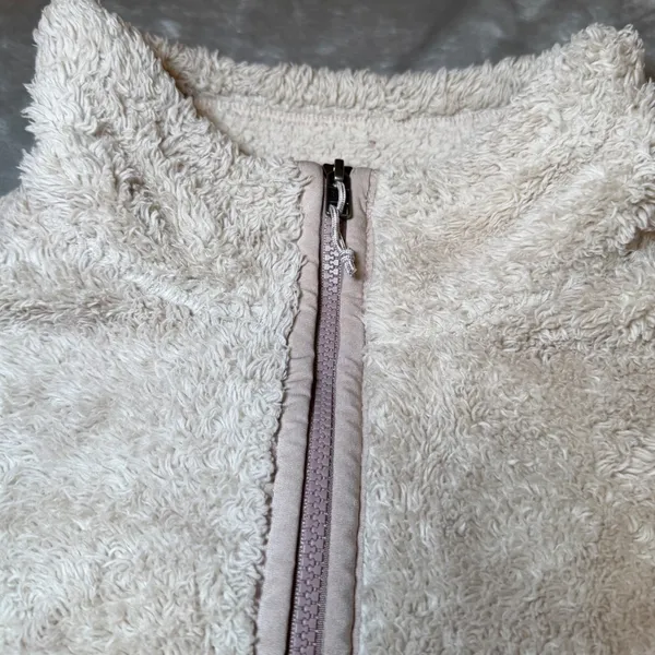 Patagonia Womens Size Large Los Gatos 1/4 Zip Fleece Pullover Ivory Sherpa - Image 6