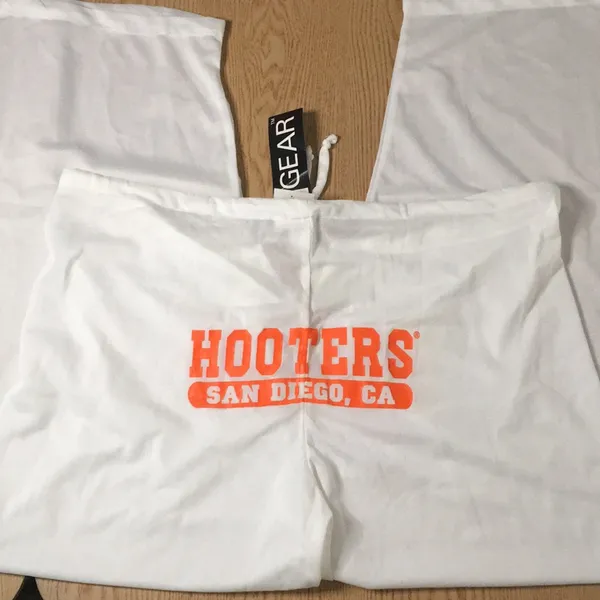 New w/Spots Hooters Rare Sheer Pants From San Diego CA Stretchy Medium/Large/XL - Image 2