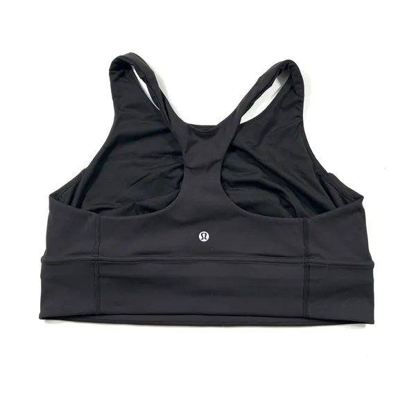 Lululemon Wunder Train High Neck Longline Size 14 Black Sports Workout Yoga Gym - Image 4