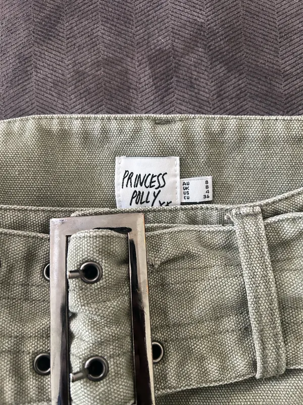 Princess Polly Green Cargo Skirt - Image 7