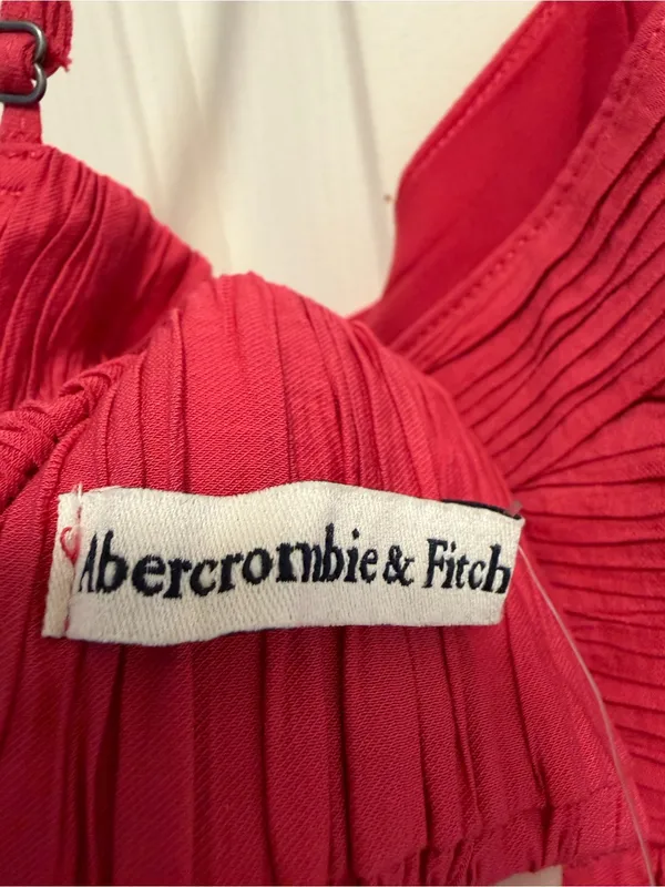 Abercrombie & Fitch Crinkle Textured Maxi Dress Size Medium - Image 7