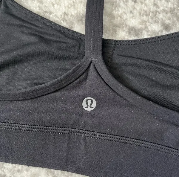 Lululemon Flow Y Bra Nulu Black 6 - Image 4