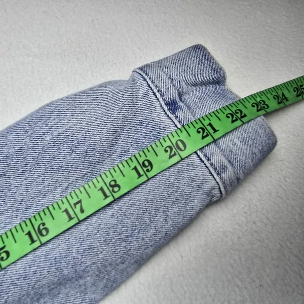 Abercrombie & Fitch Ombre Denim Trucker Jacket Blue‎ Gradient Womens Small - Image 9