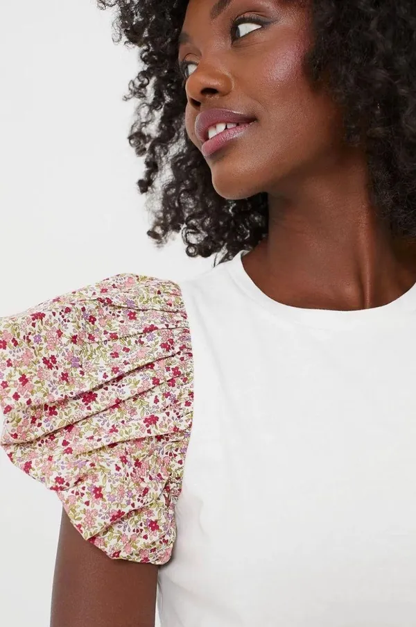 Tuckernuck Hyacinth House Floral Sleeve and White Shelby Tee size M - Image 2