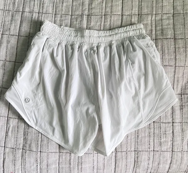 Lululemon White Hotty Hot Shorts - Image 4