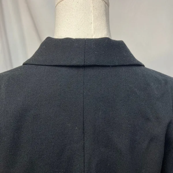Vintage 80's Evan Picone Worsted Wool‎ Black SIngle Button Blazer Womens 10/12 - Image 10