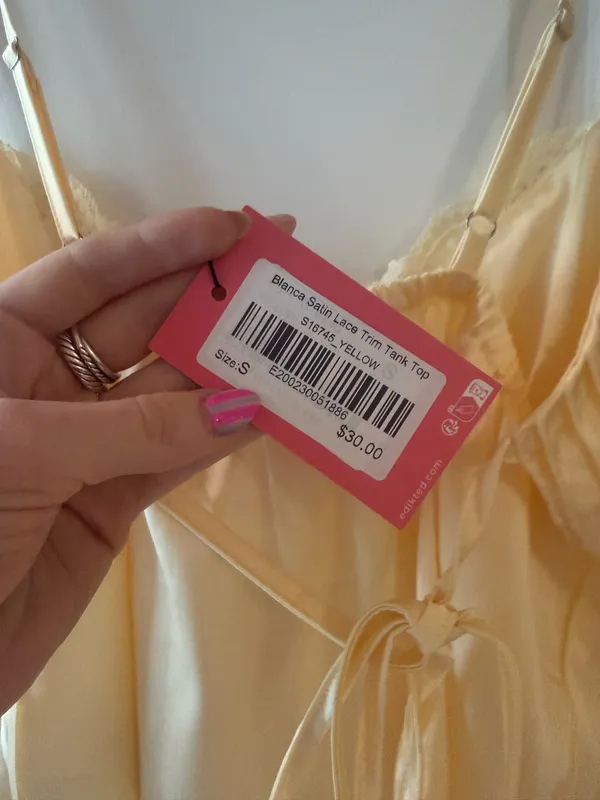 Butter Yellow Edikted Tank Top - Image 4