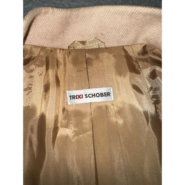 Trixi Schober Jacket Women 4 Double Breasted New‎ Wool Angora Old Money Chic - Image 11