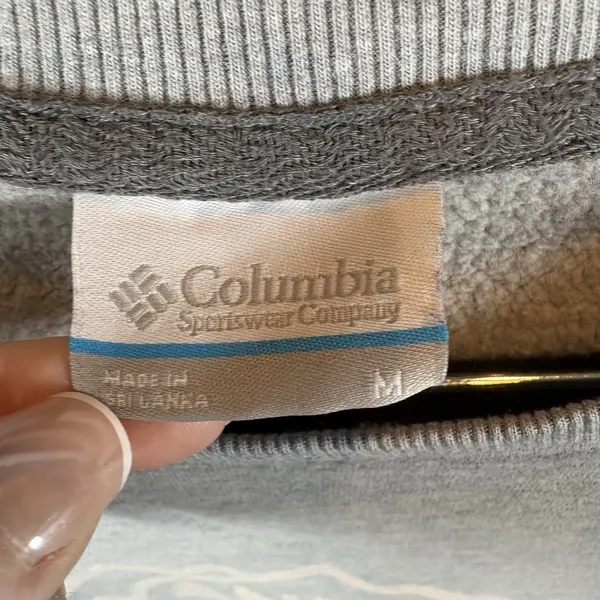 Columbia "Wander" Pullover Crewneck Gray‎ Womens Medium - Image 2