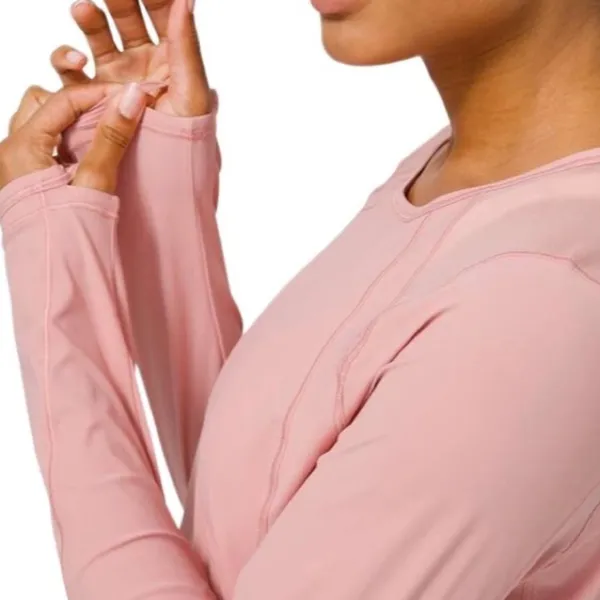 Lululemon Sculpt Long Sleeve Pink Pastel Size 6 UV Protection - Image 14